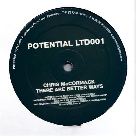 Chris McCormack : There Are Better Ways (12", S/Sided, Ltd, Smplr)