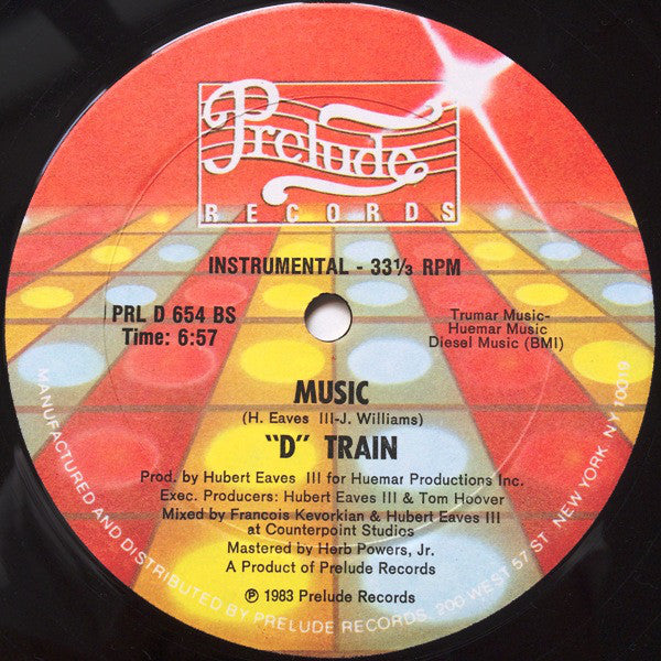 "D" Train* : Music (12")