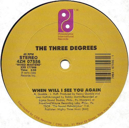 The Three Degrees : Dirty Ol' Man / When Will I See You Again (12", Single)