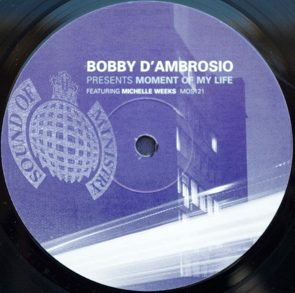 Bobby D'Ambrosio Featuring Michelle Weeks : Moment Of My Life (12", Single, Par)