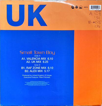 UK : Small Town Boy (12", Single)