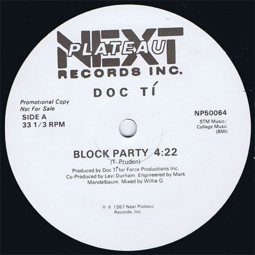Doc Tí* : Block Party (12", Promo)