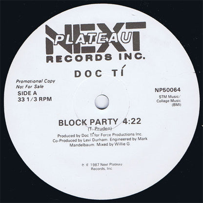 Doc Tí* : Block Party (12", Promo)