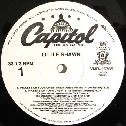 Little Shawn : Hickeys On Your Chest (12", Single)