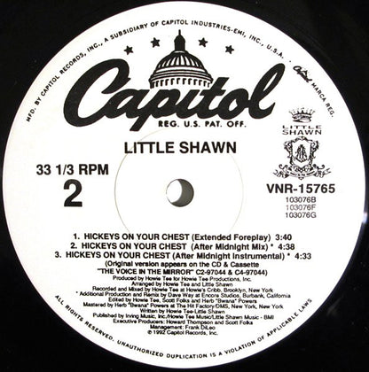 Little Shawn : Hickeys On Your Chest (12", Single)