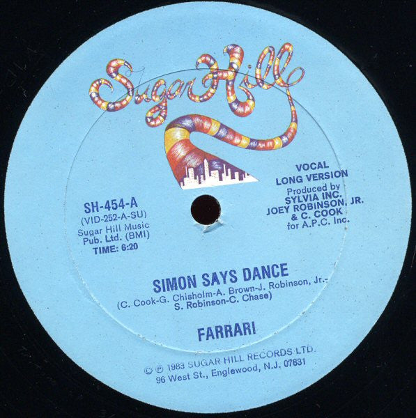 Farrari : Simon Says Dance (12", Single)