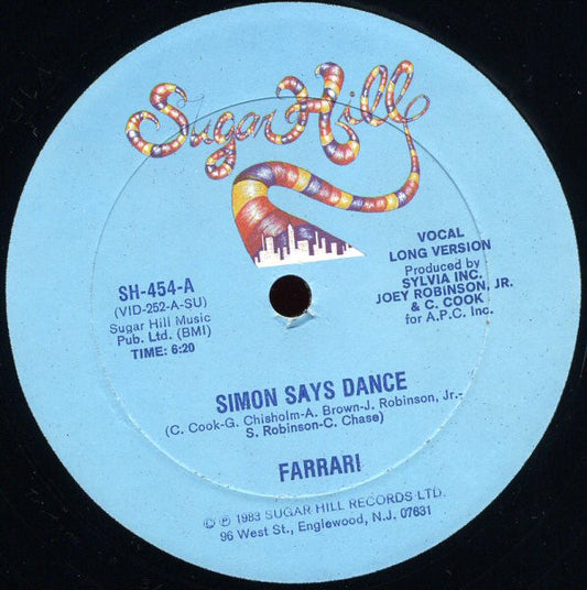Farrari : Simon Says Dance (12", Single)