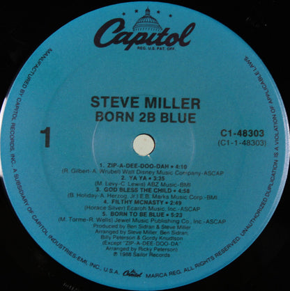 Steve Miller : Born 2B Blue (LP, Album)