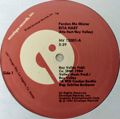 Rita Hart : Pardon Me Mister (12")