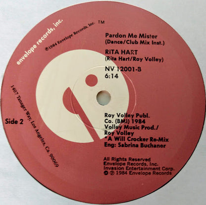 Rita Hart : Pardon Me Mister (12")