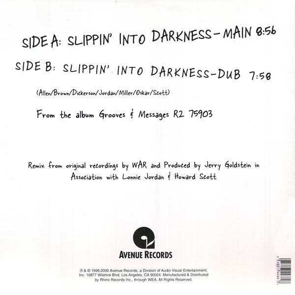 War : Slippin' Into Darkness (Armand Van Helden Remix) (12")