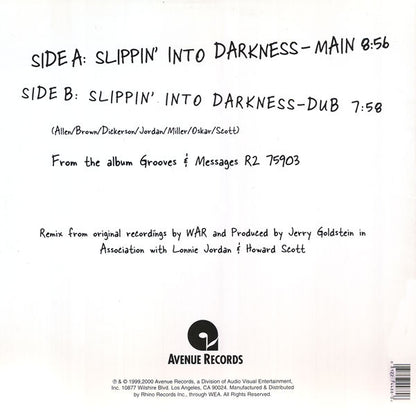 War : Slippin' Into Darkness (Armand Van Helden Remix) (12")