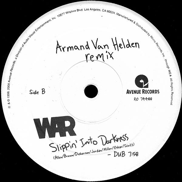 War : Slippin' Into Darkness (Armand Van Helden Remix) (12")