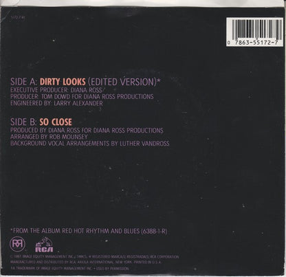 Diana Ross : Dirty Looks (7", Single)