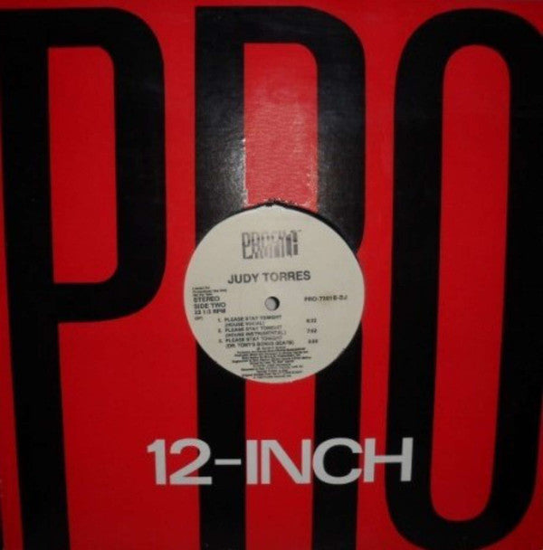 Judy Torres : Please Stay Tonight (12", Promo)