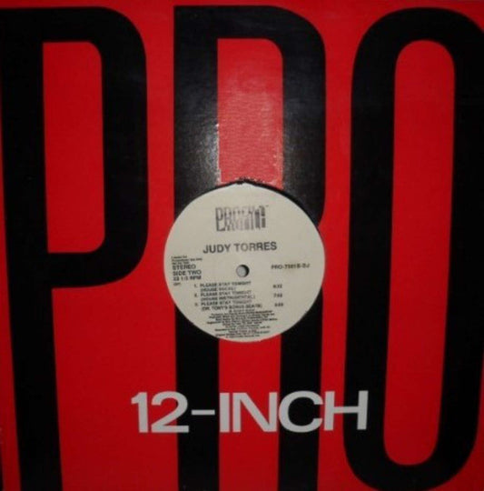 Judy Torres : Please Stay Tonight (12", Promo)