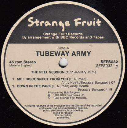 Tubeway Army : The Peel Sessions (12")
