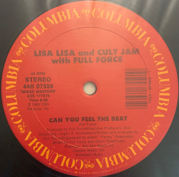 Lisa Lisa And Cult Jam* With Full Force : I Wonder If I Take You Home / Can You Feel The Beat (12")