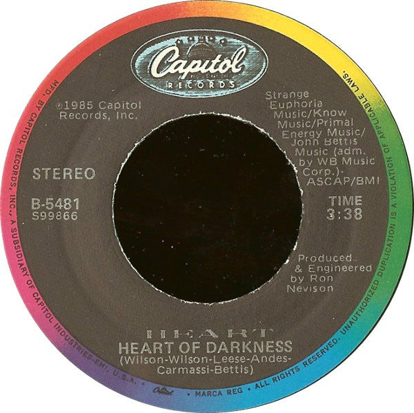 Heart : What About Love (7", Jac)