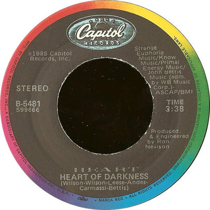 Heart : What About Love (7", Jac)