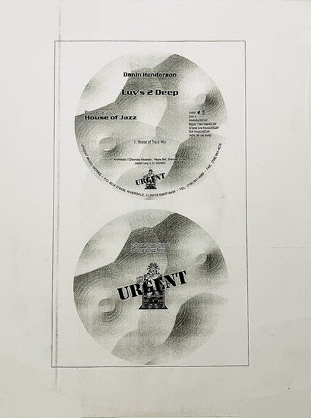Danin Henderson : Luv's 2 Deep (12", TP)