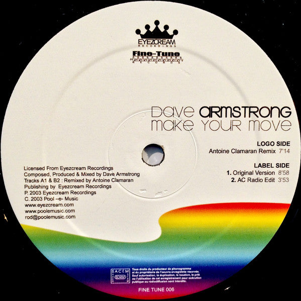 Dave Armstrong : Make Your Move (Part 2) (12")