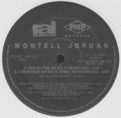 Montell Jordan : This Is How We Do It (12", Promo)
