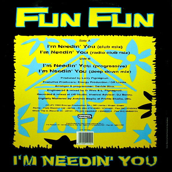 Fun Fun : I'm Needin' You (12")