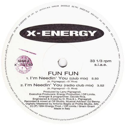 Fun Fun : I'm Needin' You (12")