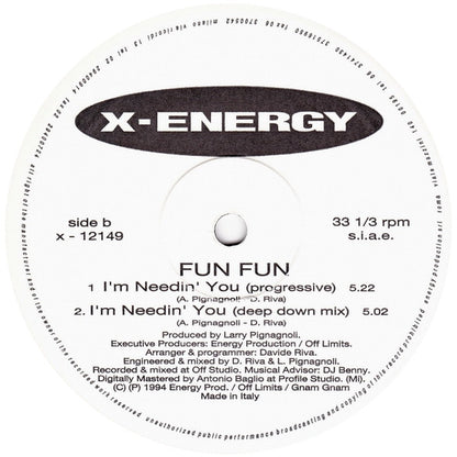 Fun Fun : I'm Needin' You (12")
