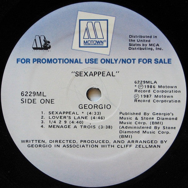 Georgio (2) : Sexappeal (LP, Album, Promo)
