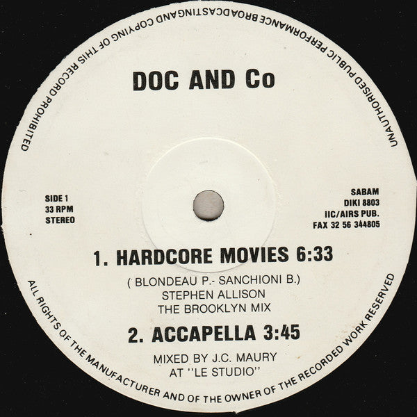 Doc And Co : Hardcore Movies (12")