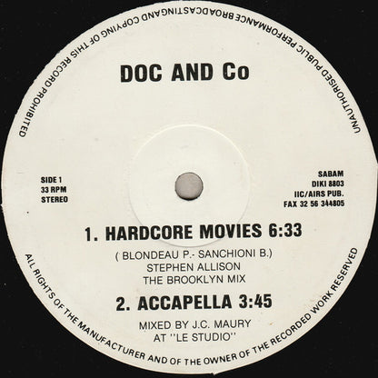 Doc And Co : Hardcore Movies (12")
