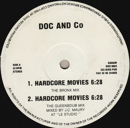 Doc And Co : Hardcore Movies (12")