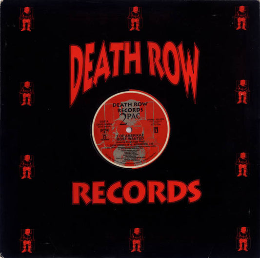 2Pac Featuring Snoop Doggy Dogg* : 2 Of Amerikaz Most Wanted (12", Single, Promo)