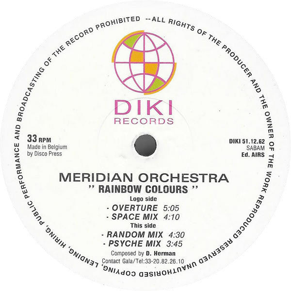 Meridian Orchestra : Rainbow Colours (12")
