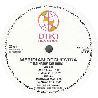 Meridian Orchestra : Rainbow Colours (12")