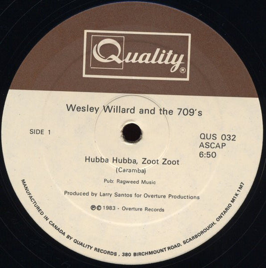 Wesley Willard And The 709's : Hubba Hubba, Zoot Zoot (12")