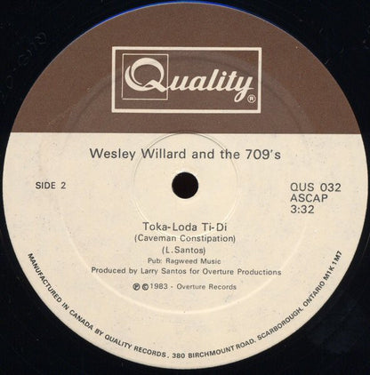 Wesley Willard And The 709's : Hubba Hubba, Zoot Zoot (12")