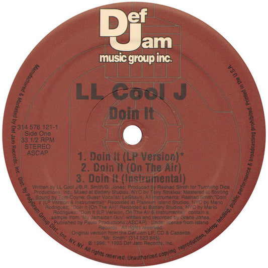 LL Cool J : Doin It (12")
