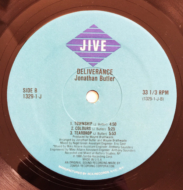 Jonathan Butler : Deliverance (LP)
