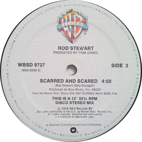 Rod Stewart : Da Ya Think I'm Sexy? (Special Disco Mix) (12")