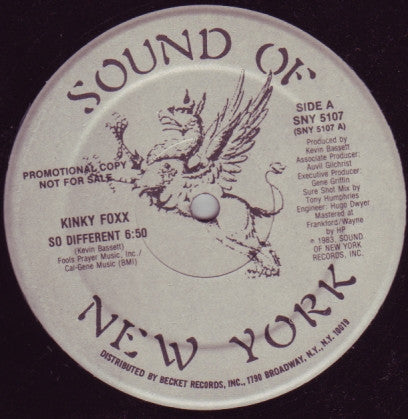 Kinky Foxx : So Different (12", Promo)