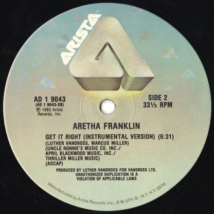 Aretha Franklin : Get It Right (12")