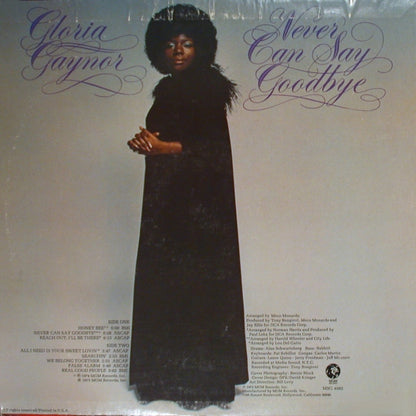 Gloria Gaynor : Never Can Say Goodbye (LP, Album, P/Mixed)