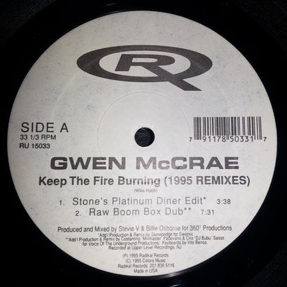 Gwen McCrae : Keep The Fire Burning (1995 Remixes) (12")