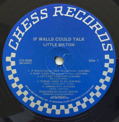 Little Milton : If Walls Could Talk (LP, Album, RE, RM)