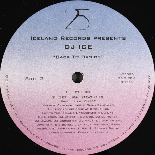 DJ Ice (6) : Back To Basics (12")
