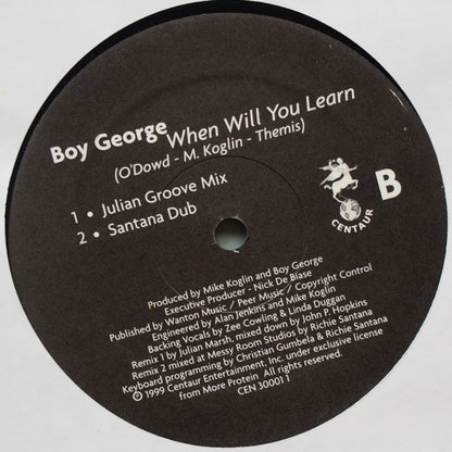 Boy George : When Will You Learn (12")