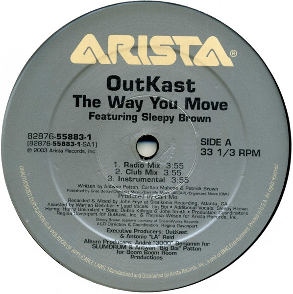 OutKast : The Way You Move / Hey Ya! (12")